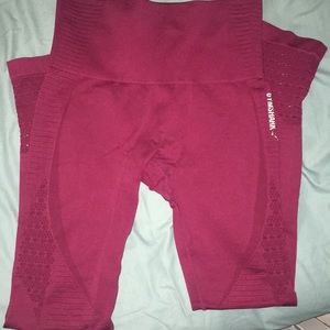 Gymshark leggings.  Beet color size medium.